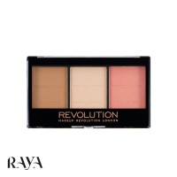 پلت رژگونه و هایلایتر و برانزر رولوشن مدل Ultra Sculpt & Contour
